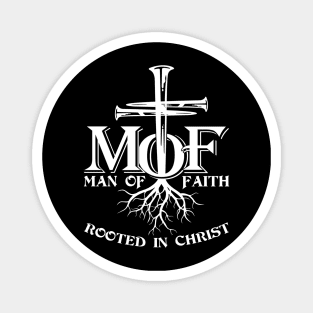 Mof Man Of Faith Rooted In Christ Men Magnet